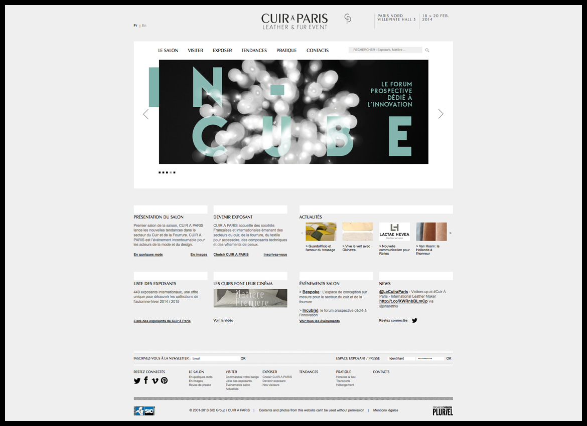 Cuir à Paris - Site Internet - Les Graphiquants