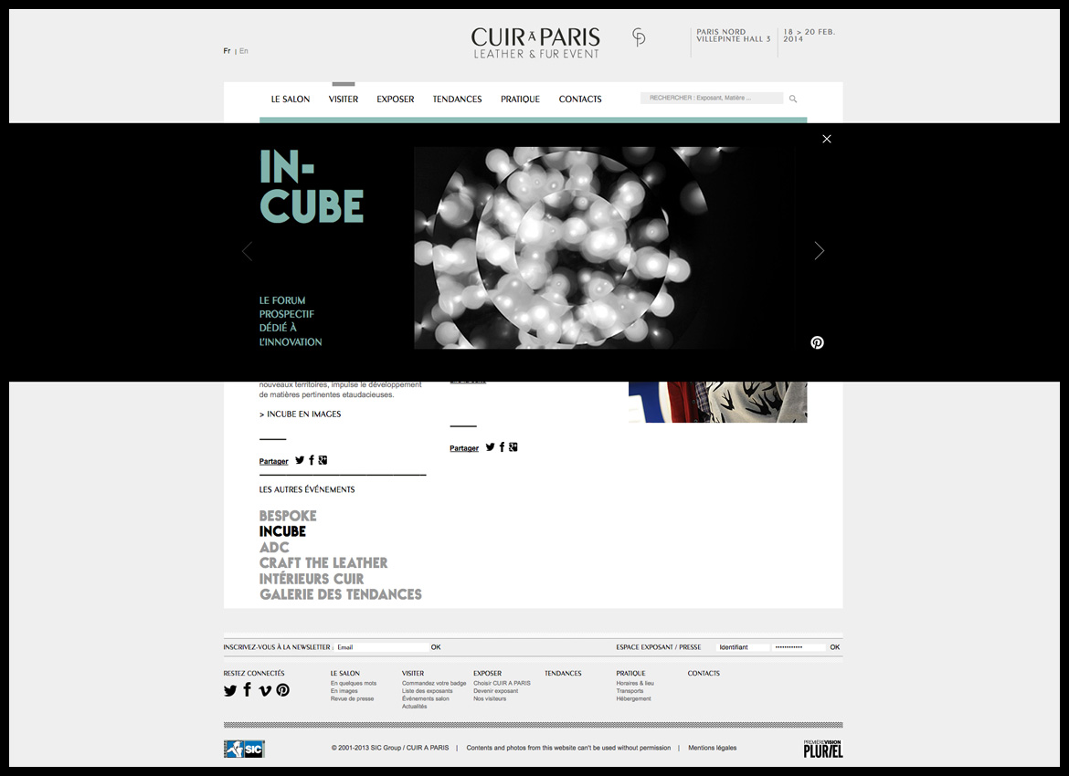 Cuir à Paris - Site Internet - Les Graphiquants