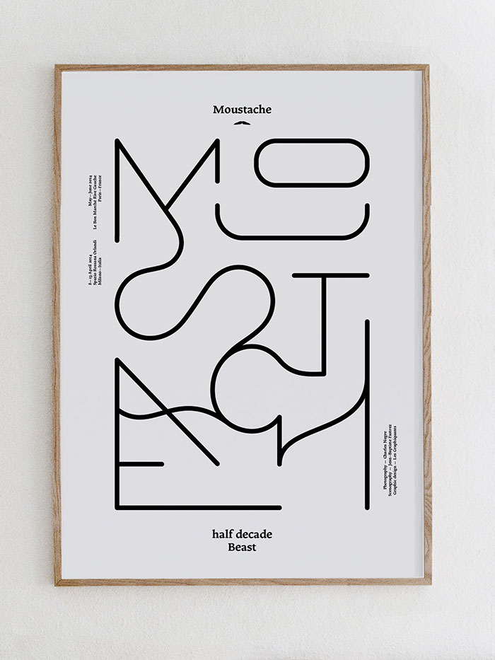 Moustache - Milan Design week 2014 - Les Graphiquants