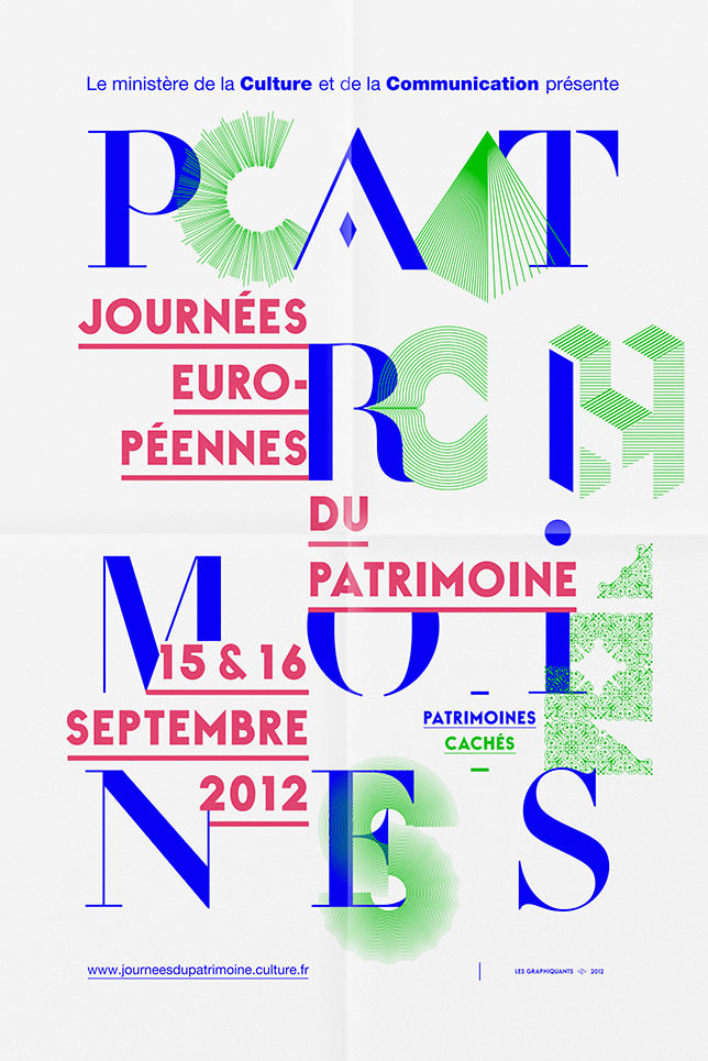 Min. de la culture et de la communication - Affiche JEP 2012 - Les Graphiquants