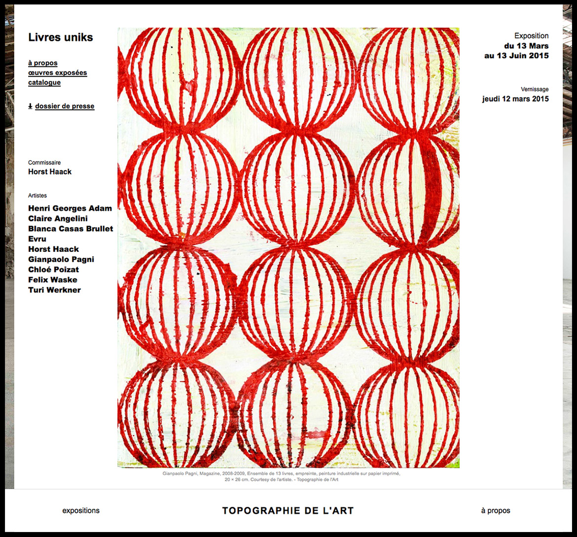 Topographie de l'art - Site internet - Les Graphiquants