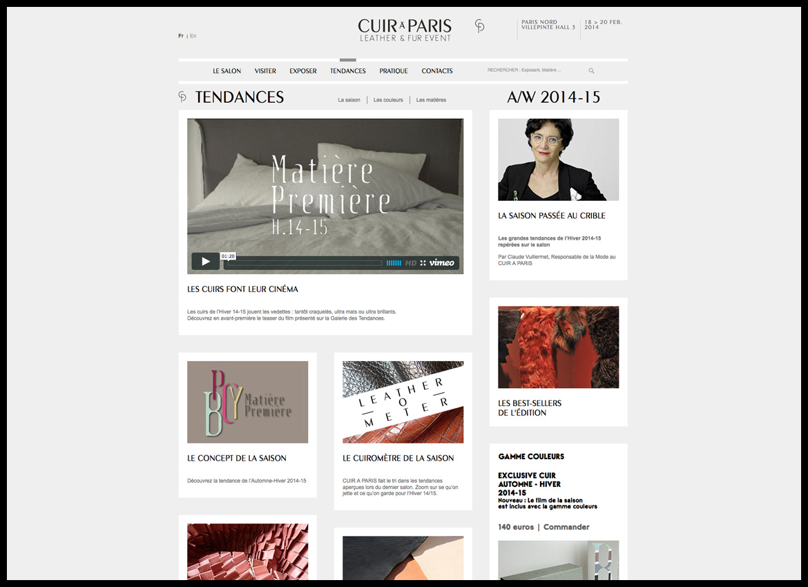 Cuir à Paris - Website - Les Graphiquants