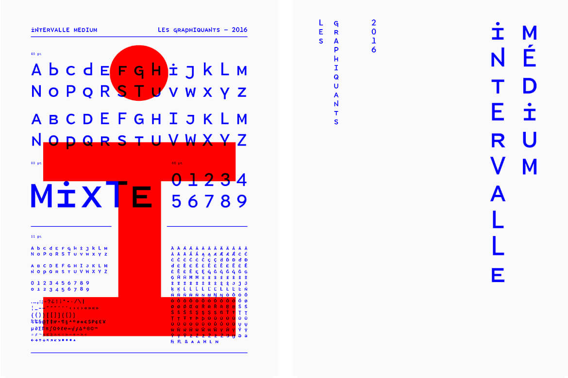 Typography - Intervalle - Les Graphiquants